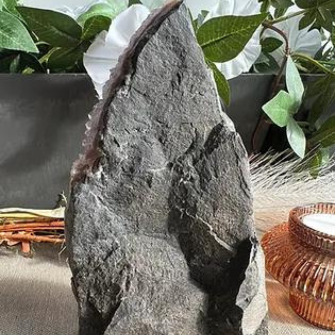Amethyst on cut base