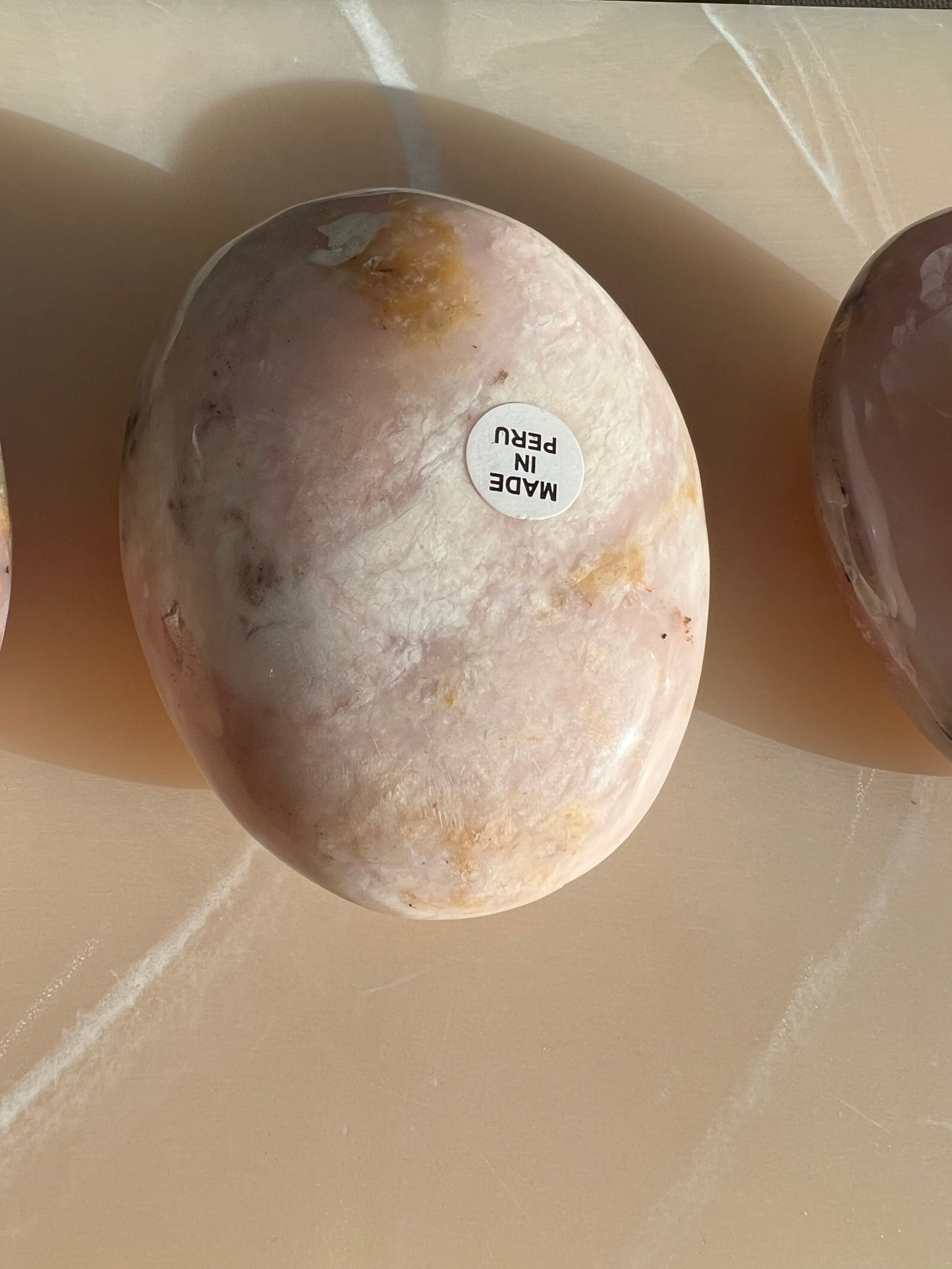 Peruvian Pink Opal Palmstone