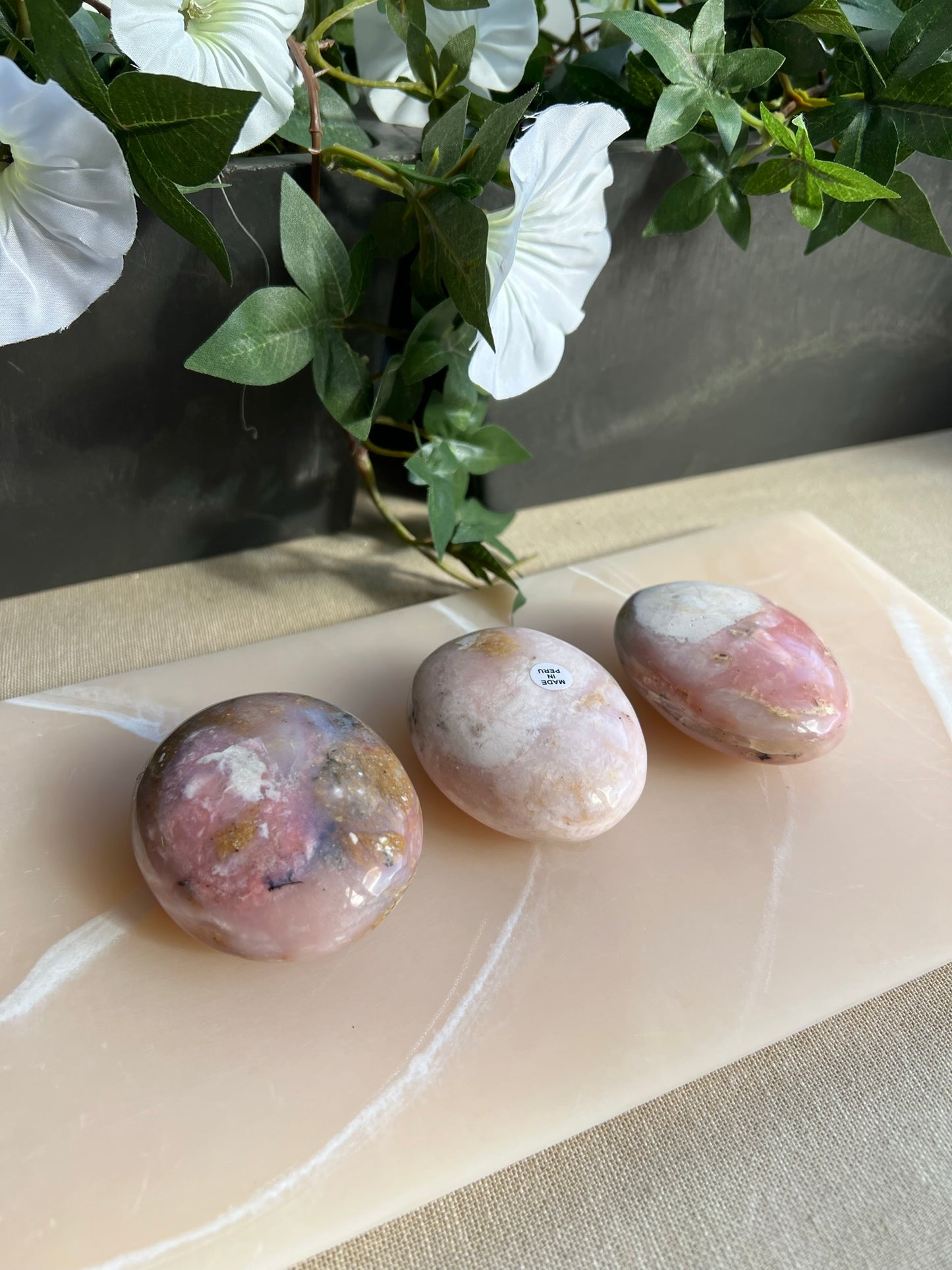 Peruvian Pink Opal Palmstone