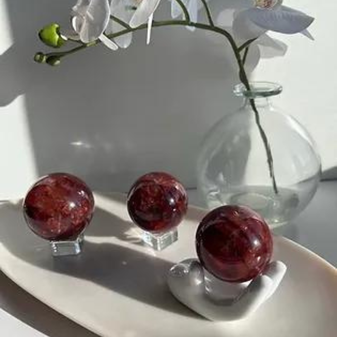 A Grade - Fire Quartz Sphere
