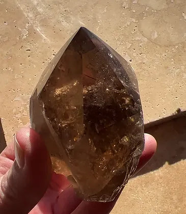 Smokey Quartz polished point rough