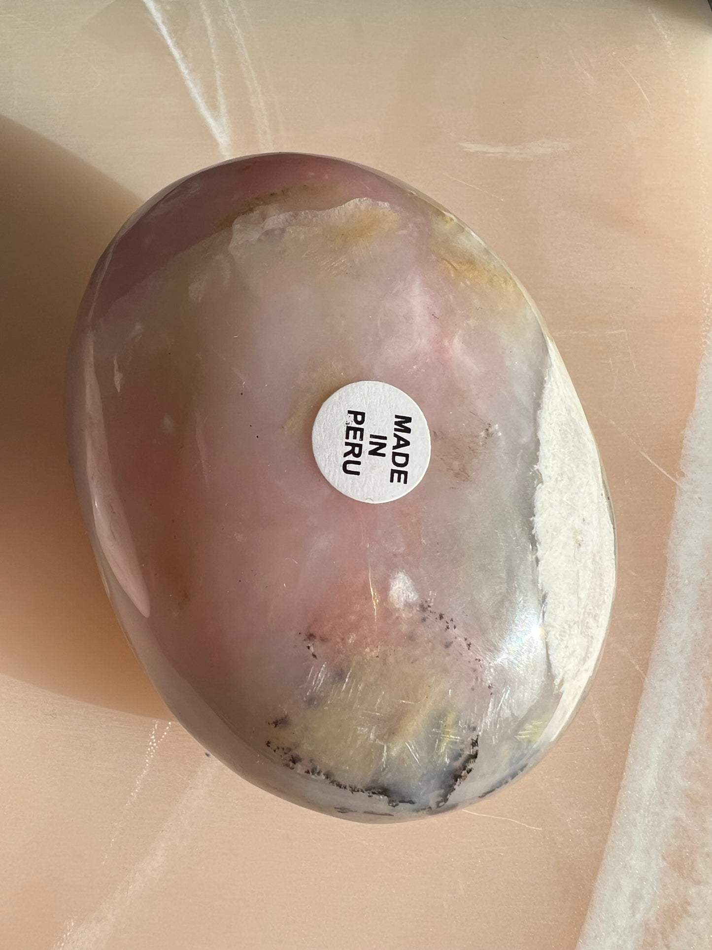 Peruvian Pink Opal Palmstone