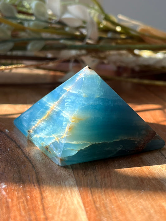 Argentinian Blue Calcite Pyramid