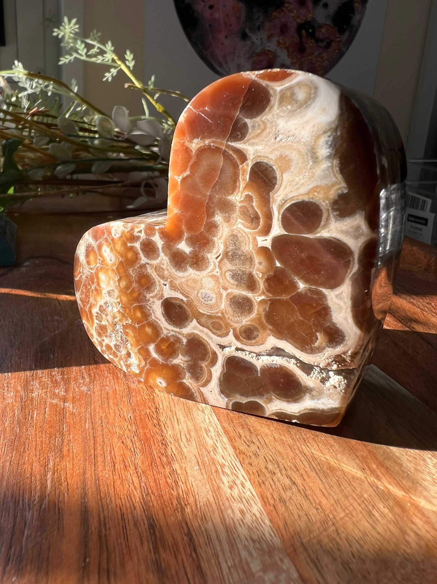 Chocolate Calcite Heart