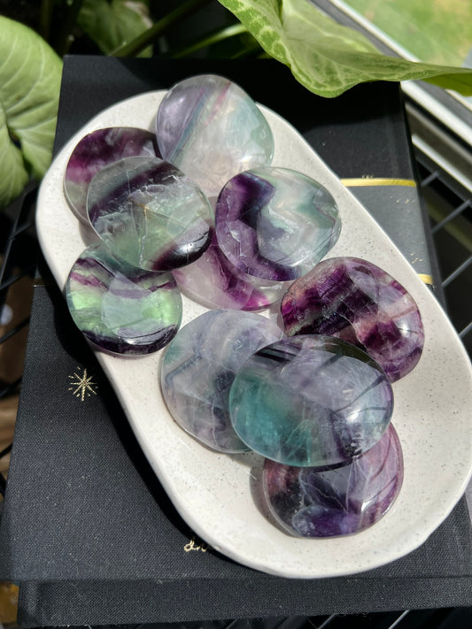 Fluorite Flat Stone