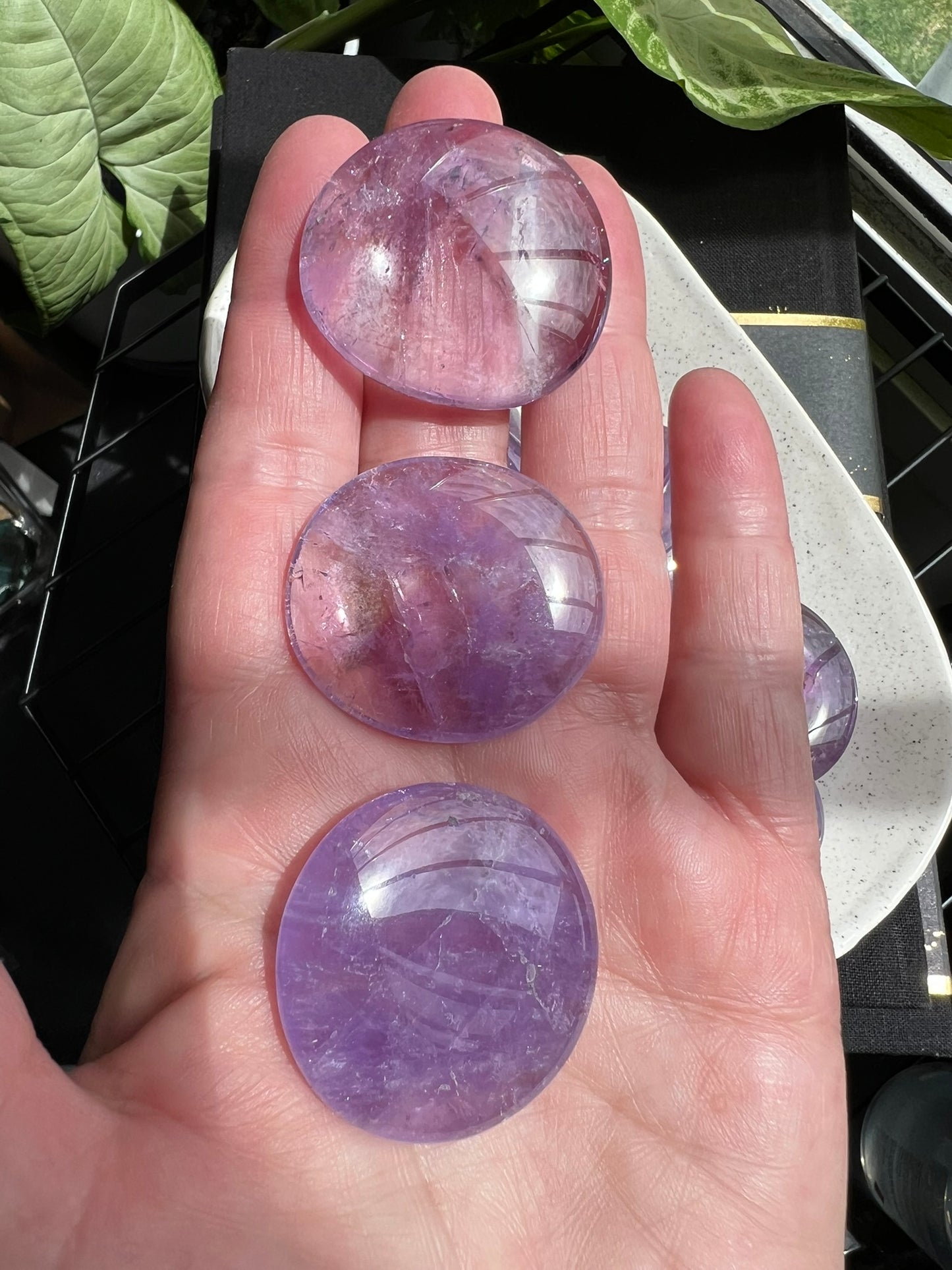 Amethyst Flat Stone