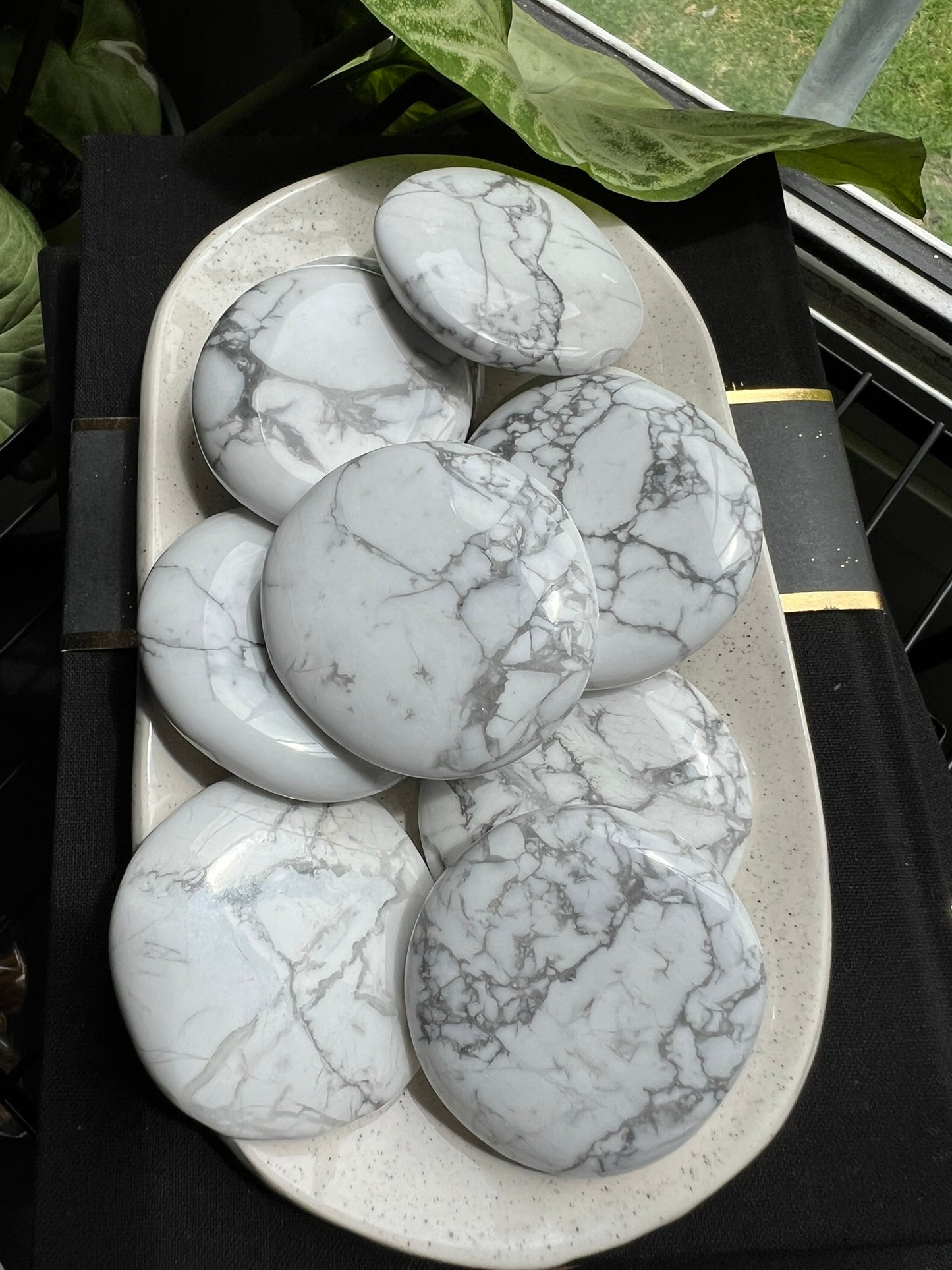 Howlite Flat Stone