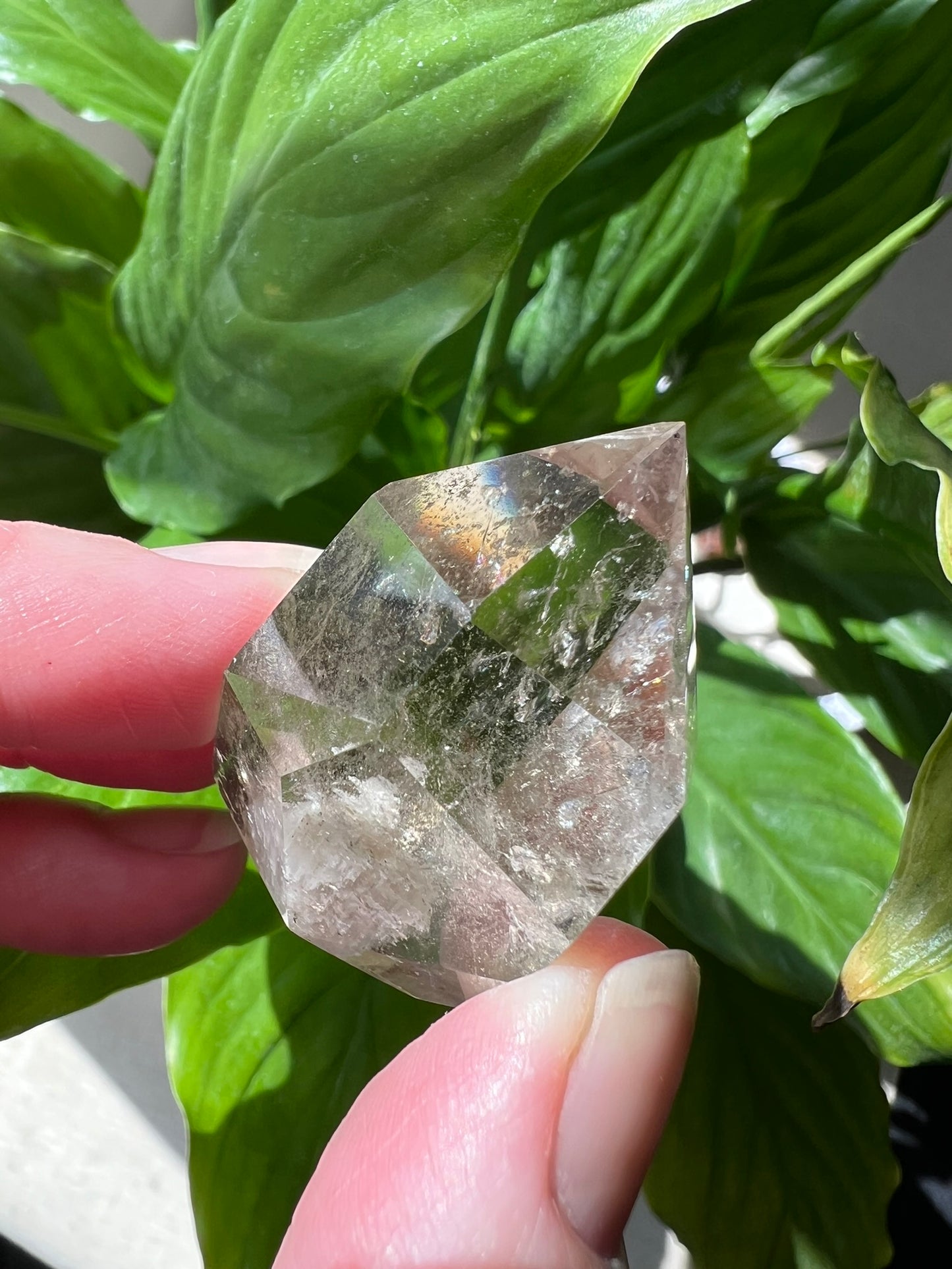 Clear Quartz Tower with Inclusions