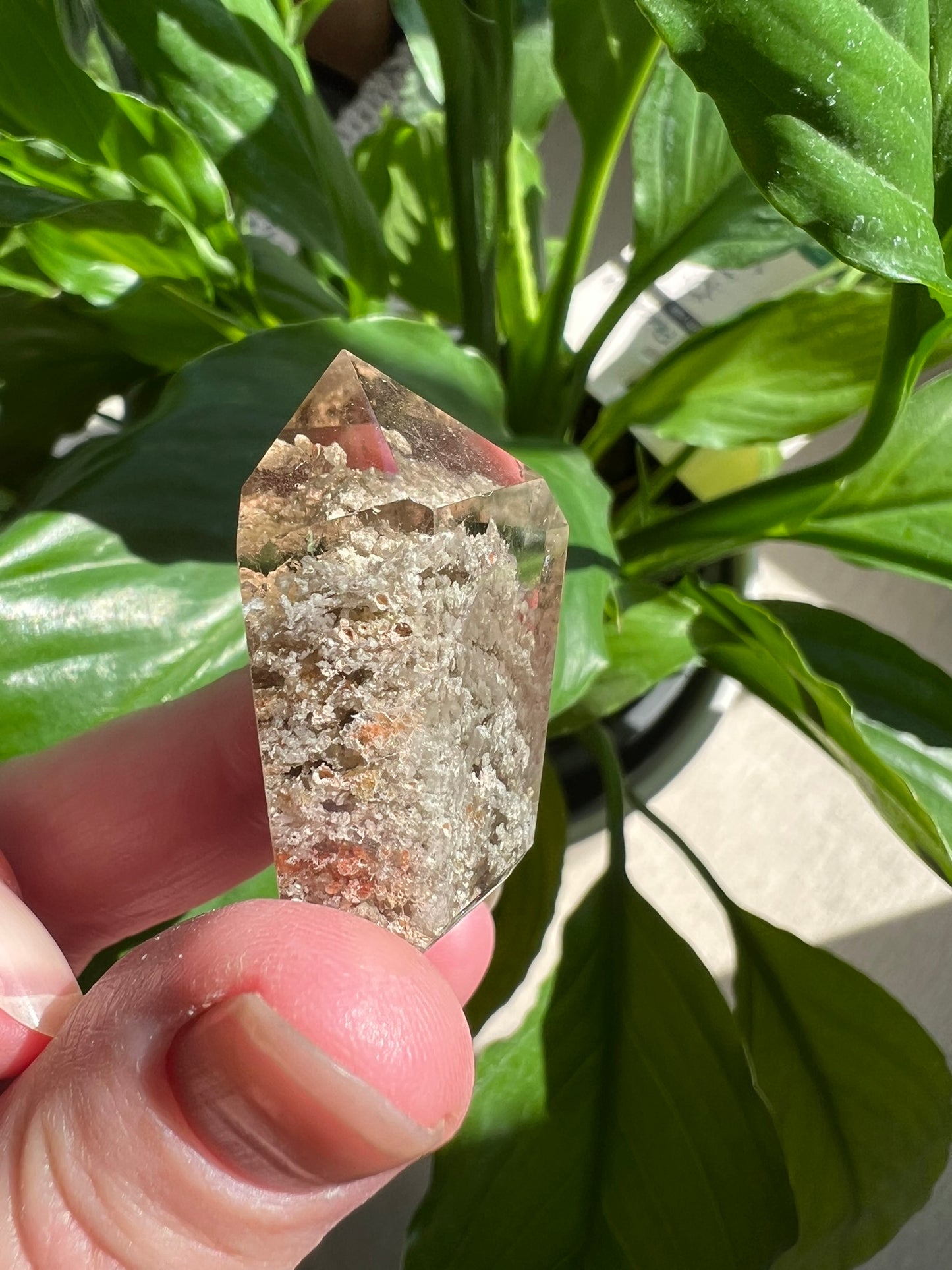 Clear Quartz Tower with Inclusions