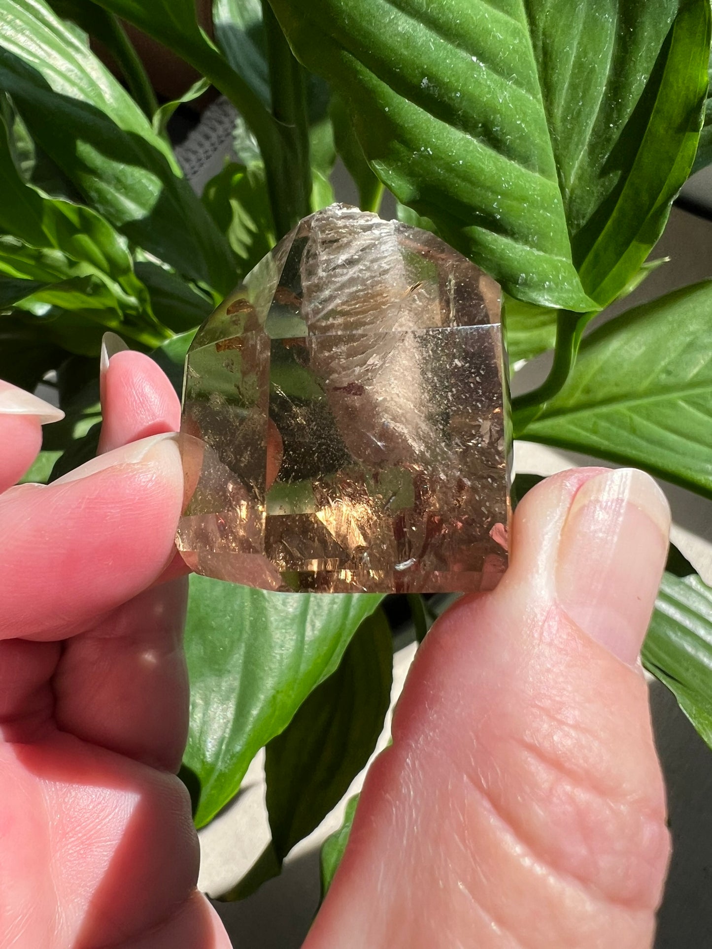 Clear Quartz Tower with Inclusions