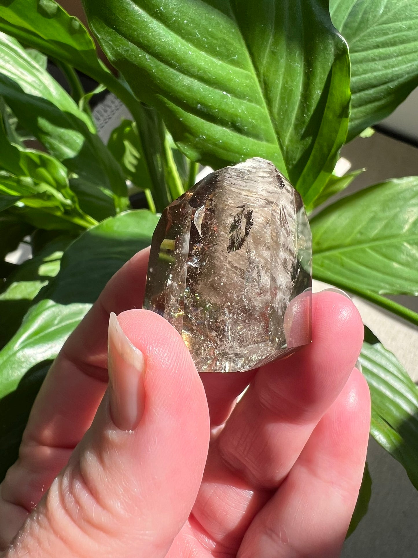Clear Quartz Tower with Inclusions