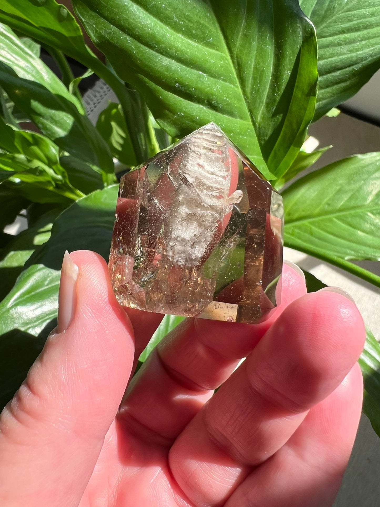 Clear Quartz Tower with Inclusions