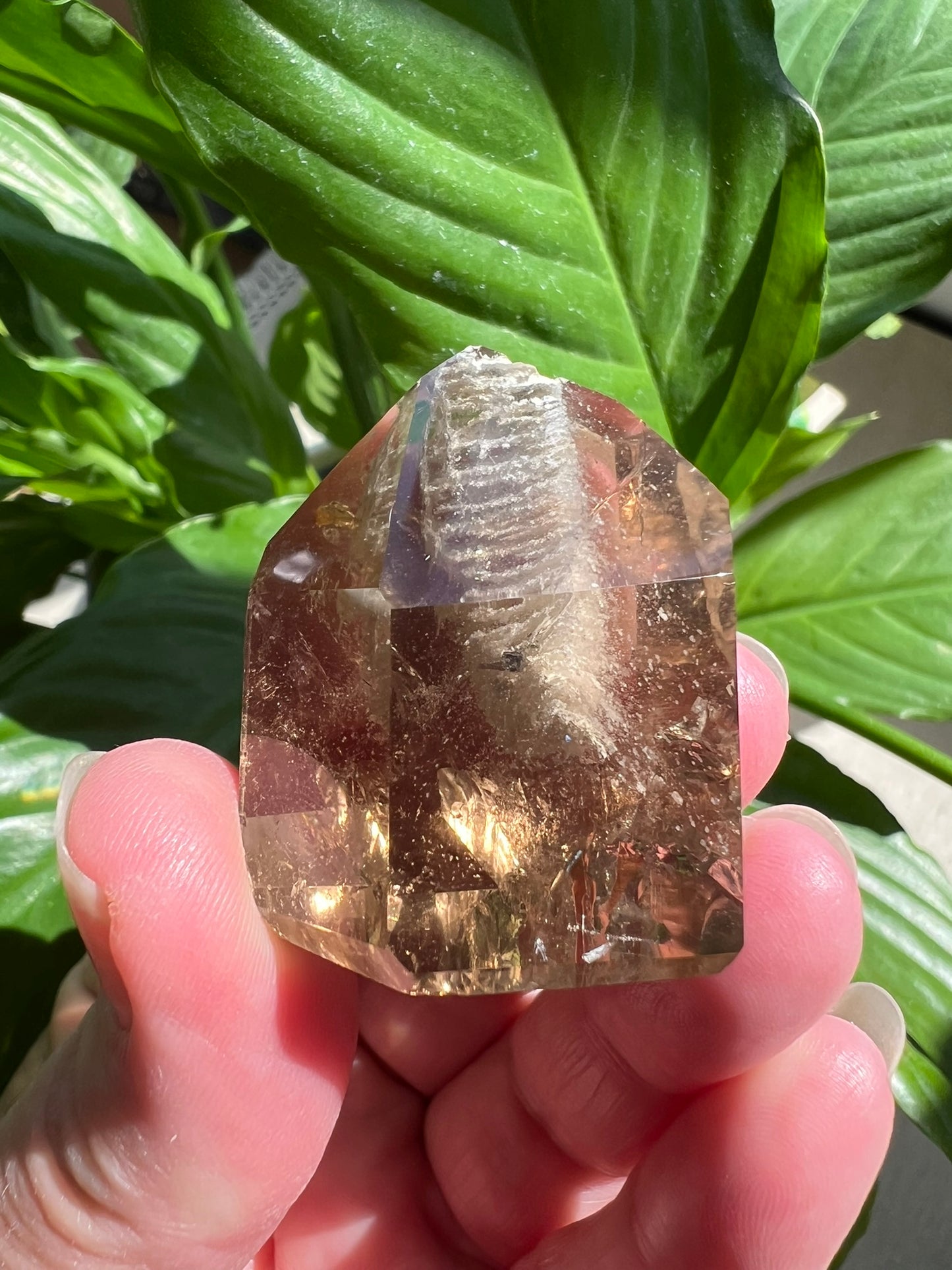 Clear Quartz Tower with Inclusions