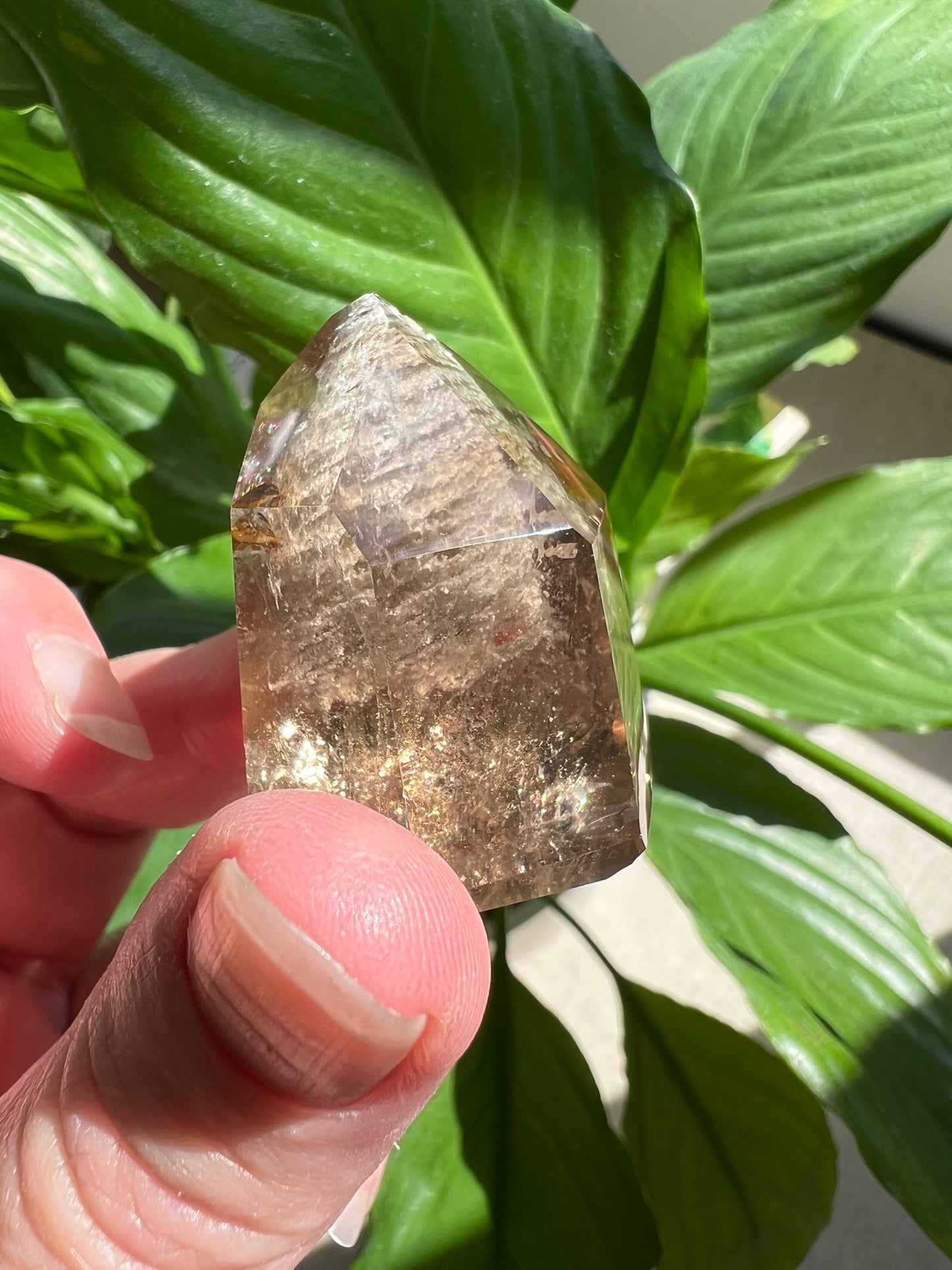 Clear Quartz Tower with Inclusions