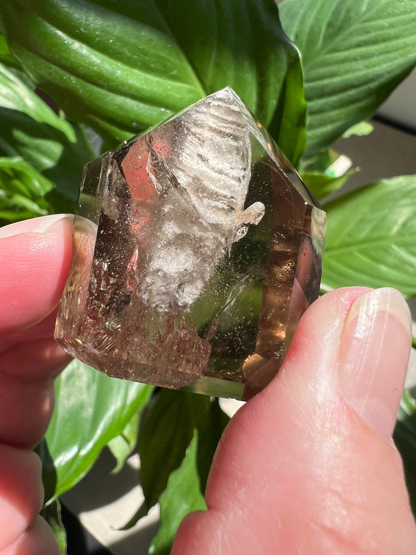 Clear Quartz Tower with Inclusions