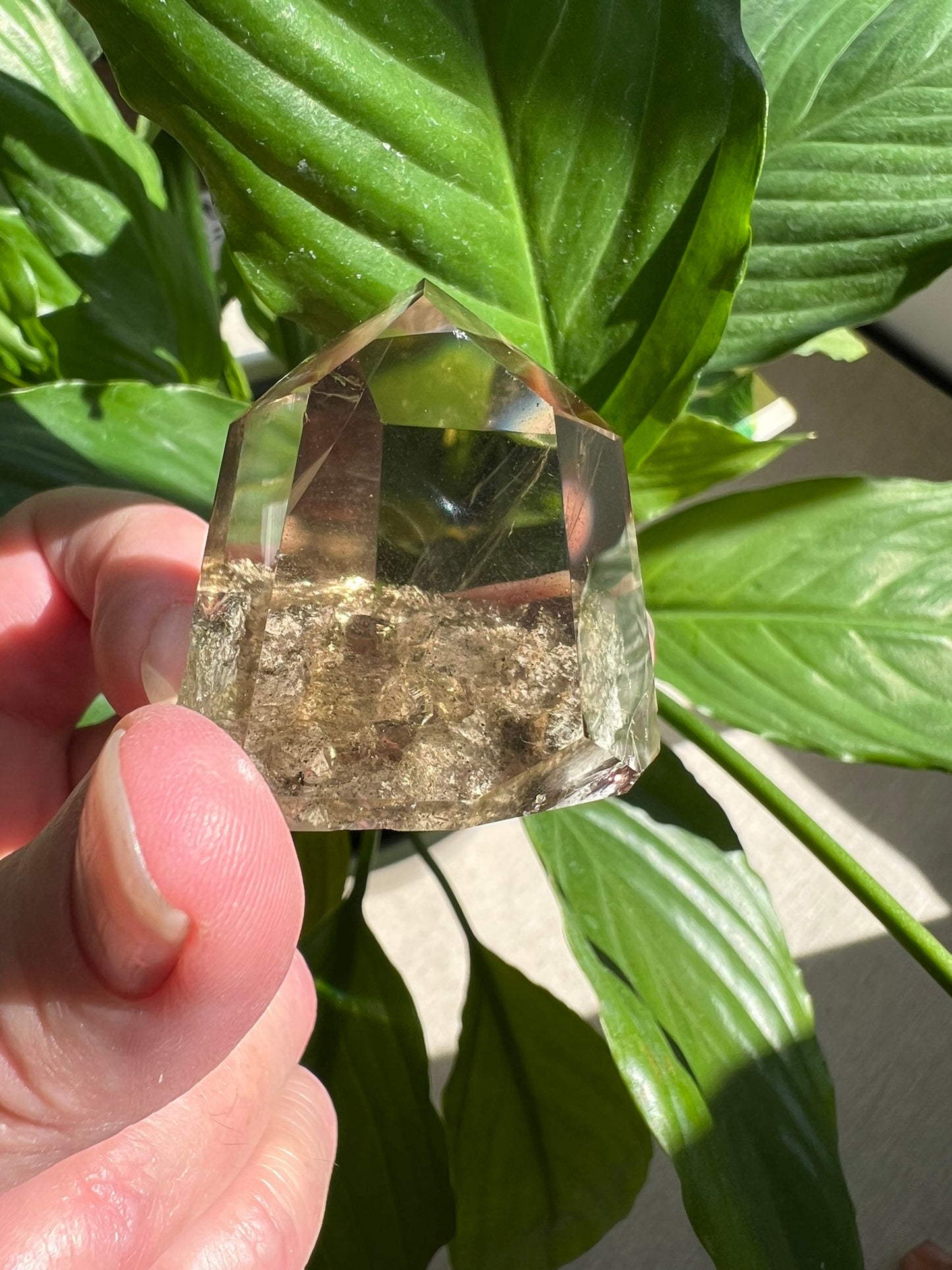 Clear Quartz Tower with Inclusions