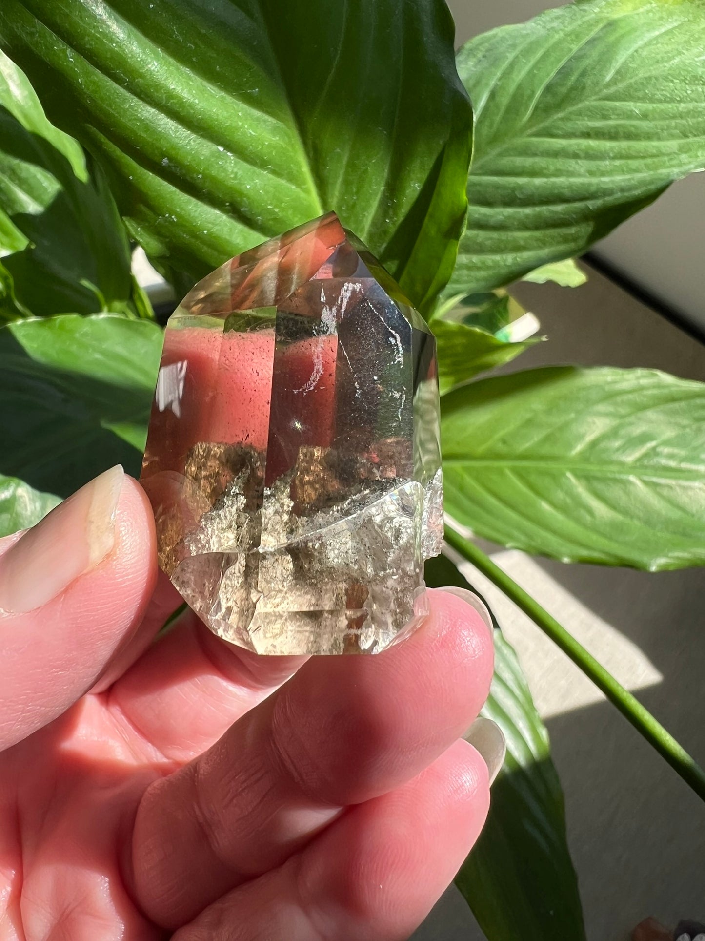 Clear Quartz Tower with Inclusions