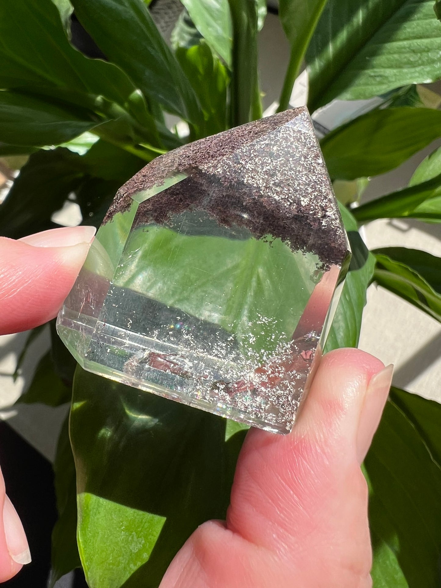 Clear Quartz Tower with Inclusions