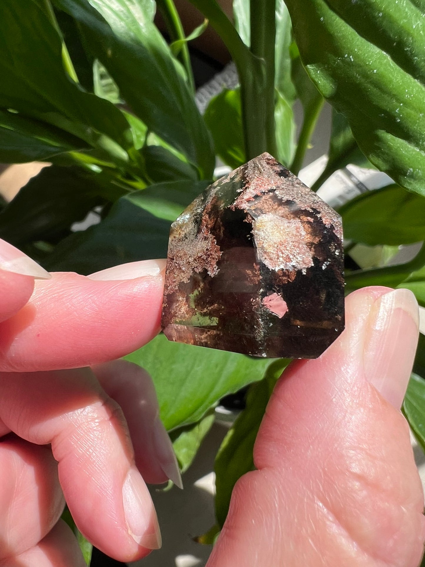 Clear Quartz Tower with Inclusions