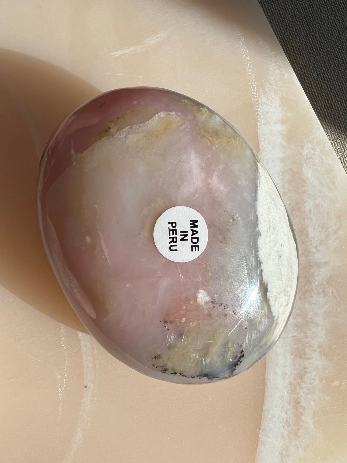 Peruvian Pink Opal Palmstone
