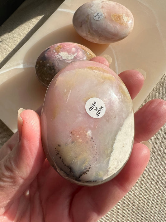 Peruvian Pink Opal Palmstone