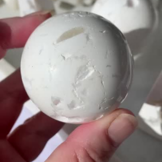 White Agate Sphere