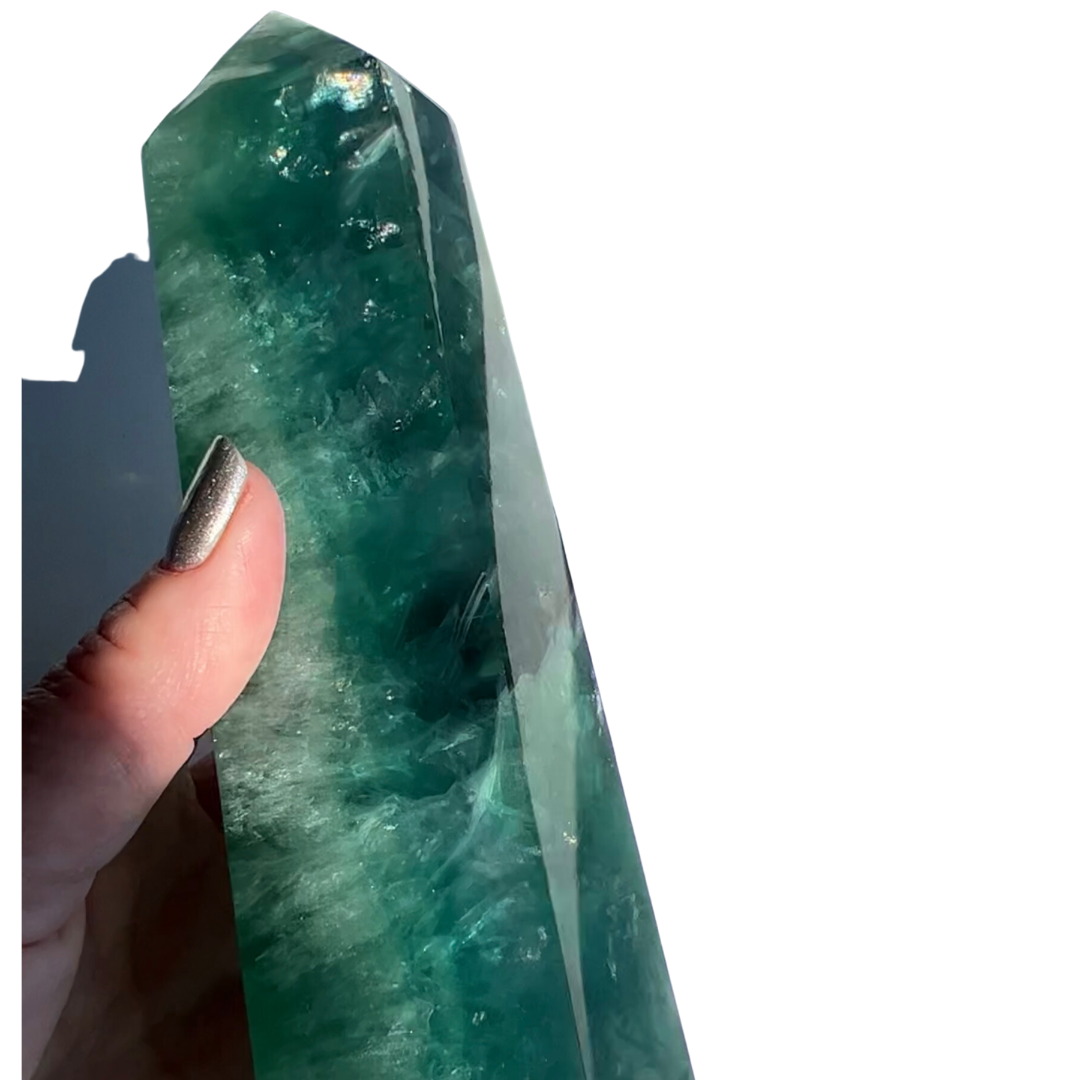 Green Fluorite Tower