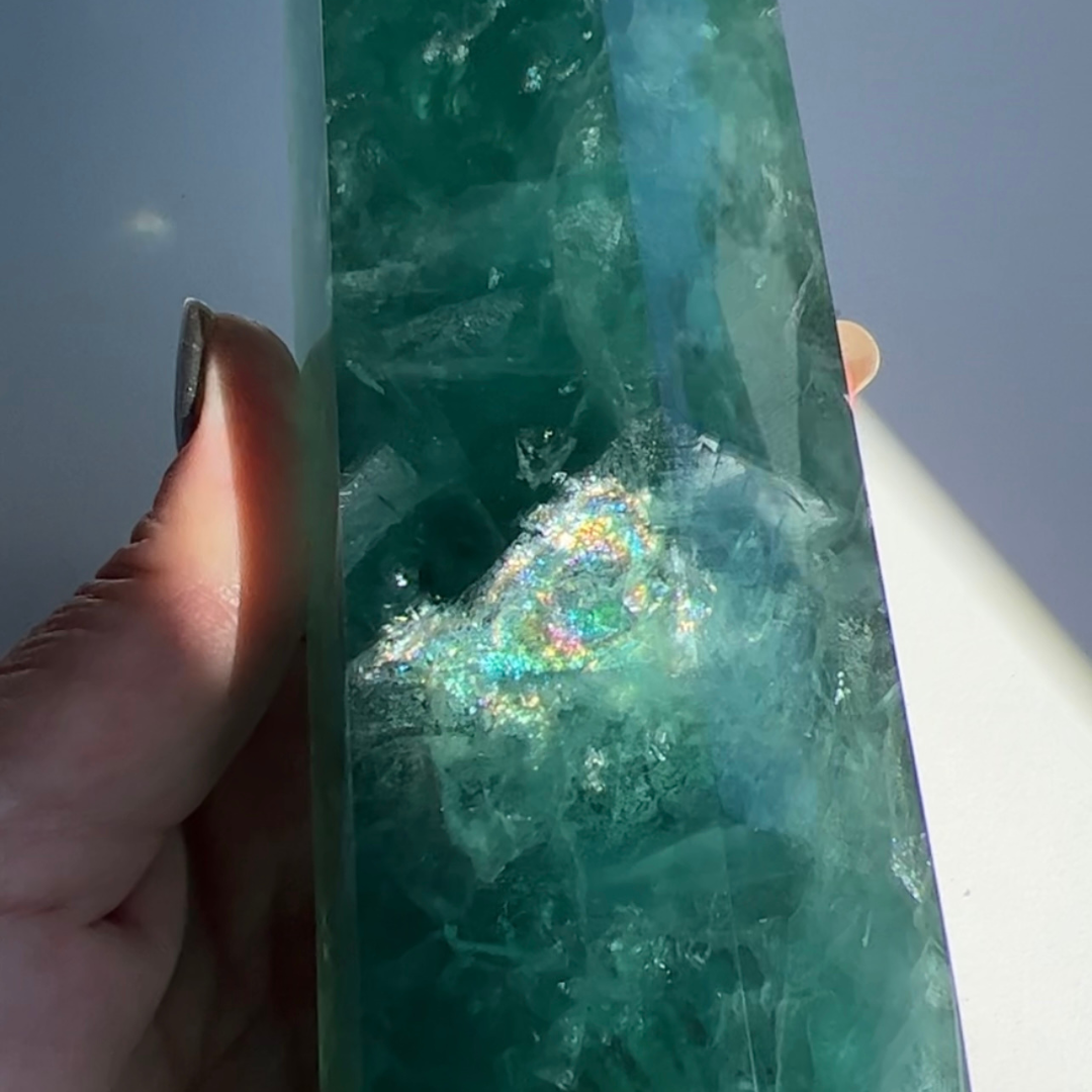 Green Fluorite Tower